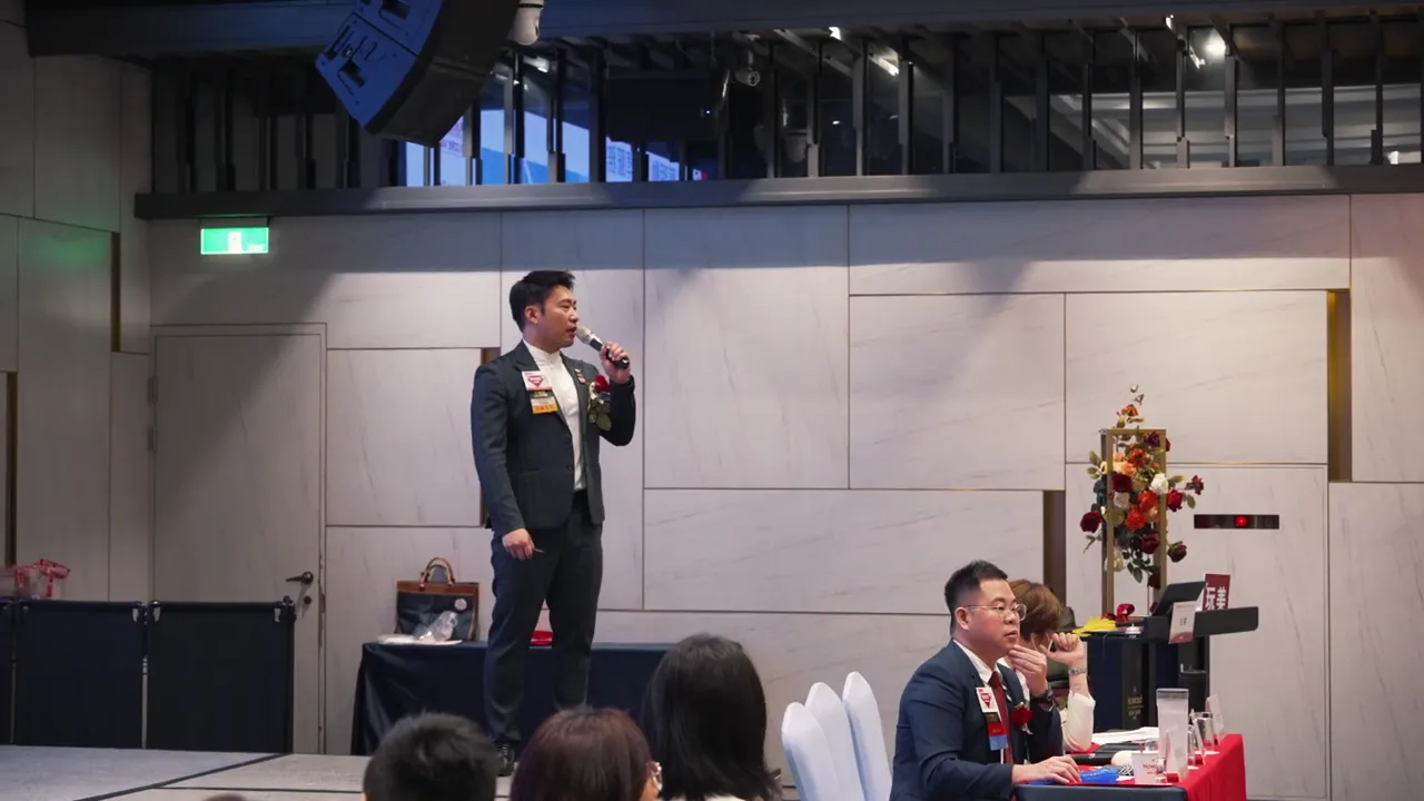 BNI 富樂鑽石分會作品畫面：台上分享