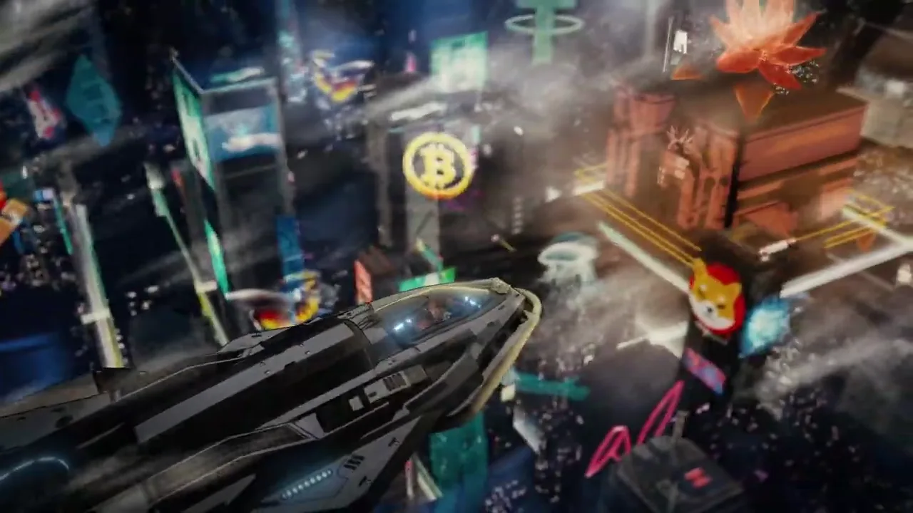KryptoGo 科幻城市動畫畫面